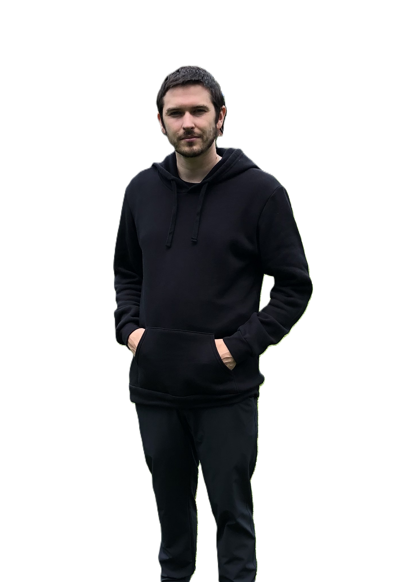 Hoodie Mask Black Pull-over Sweatshirt