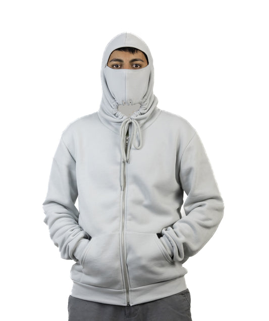 Hoodie Mask Sweatshirt Full-Zip Glacier